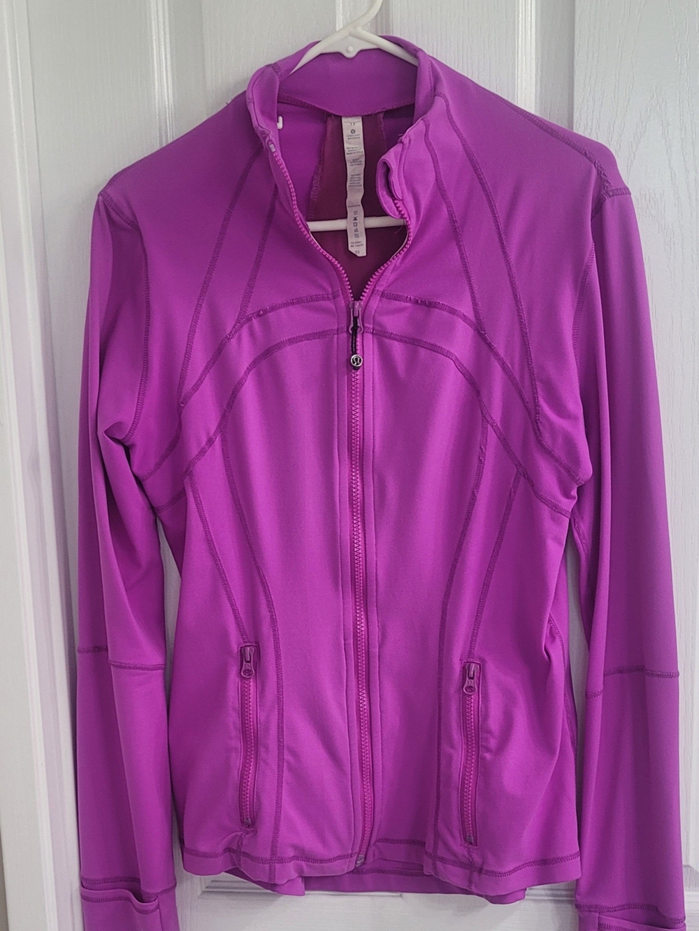 Lulu Lemon Vintage Women’s Bright Purple Zip-Up Active/define Jacket